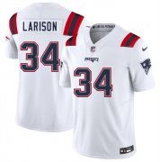 Men's New England Patriots #34 Lan Larison White 2025 F.U.S.E. Vapor Limited Stitched Jersey Cheap Wholesale