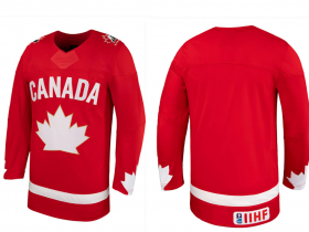 Cheap MEN\'S TEAM CANADA ADULT RED BLANK HOCKEY JERSEY