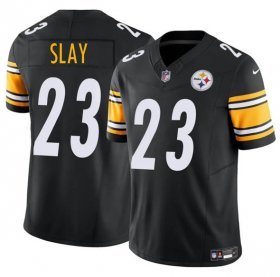 Cheap Men\'s Pittsburgh Steelers #23 Darius Slay Jr. Black 2025 F.U.S.E. Vapor Untouchable Limited Football Stitched Jersey