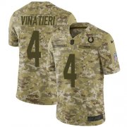 Wholesale Cheap Nike Colts #4 Adam Vinatieri Camo Men's Stitched NFL Limited 2018 Salute To Service Jersey