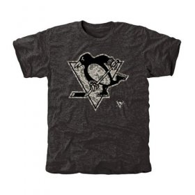 Wholesale Cheap Men\'s Pittsburgh Penguins Black Rink Warrior T-Shirt
