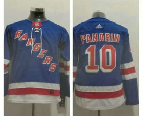 Wholesale Cheap Youth New York Rangers #10 Artemi Panarin Royal Blue Home Adidas Hockey Stitched NHL Jersey