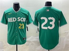 Cheap Men\'s Boston Red Sox #23 Romy Gonzalez Green 2025 City Connect Limited Stitched Baseball Jersey
