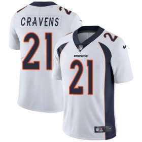 Wholesale Cheap Nike Broncos #21 Su\'a Cravens White Men\'s Stitched NFL Vapor Untouchable Limited Jersey