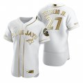 Wholesale Cheap Toronto Blue Jays #27 Vladimir Guerrero Jr. White Nike Men's Authentic Golden Edition MLB Jersey