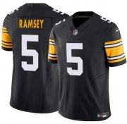 Cheap Youth Pittsburgh Steelers #5 Jalen Ramsey Black 2024 F.U.S.E. Alternate Vapor Limited Football Stitched Jersey
