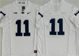 Cheap Men's Penn State Nittany Lions #11 Abdul Carter White 2024 F.U.S.E. No Name Stitched Jersey