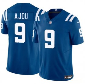 Men\'s Indianapolis Colts #9 Ajou Ajou Blue 2025 F.U.S.E. Vapor Limited Football Stitched Jersey Cheap