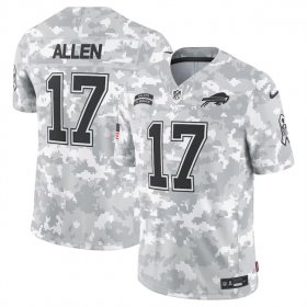 Men\'s Buffalo Bills #17 Josh Allen 2024 Arctic Camo Salute To Service Limited Stitched Football Jersey