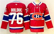 Men's Montreal Canadiens #76 Zack Bolduc Red 2024-25 Stitched Jersey Cheap Wholesale