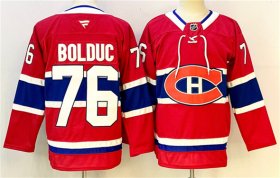 Men\'s Montreal Canadiens #76 Zack Bolduc Red 2024-25 Stitched Jersey Cheap Wholesale