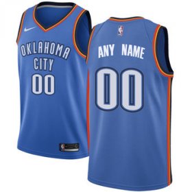 Cheap Men\'s Oklahoma City Thunder Nike Blue Swingman Custom Icon Edition Jersey