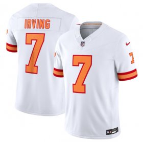 Cheap Men\'s Tampa Bay Buccaneers #7 Bucky Irving White 2025 F.U.S.E. Vapor Limited Football Stitched Jersey