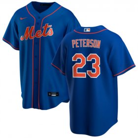 Men\'s New York Mets ##23 David Peterson Royal Cool Base Stitched Baseball Jersey