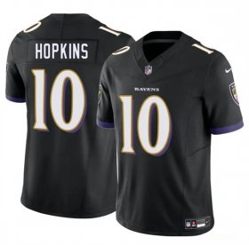 Men\'s Baltimore Ravens #10 DeAndre Hopkins Black 2025 F.U.S.E. Vapor Limited Football Jersey Cheap