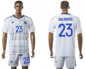 Wholesale Cheap Bosnia Herzegovina #23 Salihovic Away Soccer Country Jersey