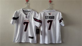 Cheap Women\'s Houston Texans #7 C.J. Stroud White Vapor Untouchable Limited Stitched Jersey (Run Small)