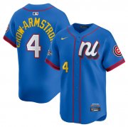 Cheap Men's National League #4 Pete Crow-Armstrong Blue 2025 All-Star Edition Limited Stitched Baseball Jersey
