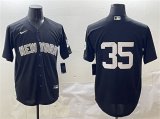 Men's New York Yankees #35 Cody Bellinger Black Cool Base Stitched Baseball Jersey Cheap