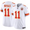 Cheap Men's Kansas City Chiefs #11 Jalen Royals White 2025 Draft F.U.S.E. Vapor Untouchable Limited Football Stitched Jersey