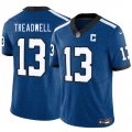 Men's Indianapolis Colts #13 Laquon Treadwell Blue 2025 F.U.S.E. Throwback Vapor Limited Football Stitched Jersey Cheap