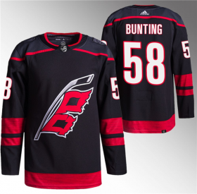 Wholesale Cheap Men\'s Carolina Hurricanes #58 Michael Bunting Black Stitched Jersey