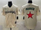 Men's Philadelphia Phillies Cream Phanatic Gothic Vapor Limited Stitched Jersey Cheap