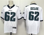 Men's Philadelphia Eagles #62 Jason Kelce White 2024 New Vapor Untouchable Limited Football Stitched Jersey Cheap Wholesale