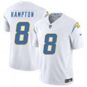 Cheap Men's Los Angeles Chargers #8 Omarion Hampton White 2025 F.U.S.E. Vapor Limited Football Stitched Jersey