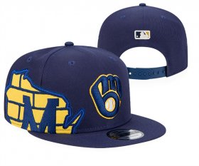 Milwaukee Brewers 2025 Stitched Snapback Hats 0019 Cheap Wholesale