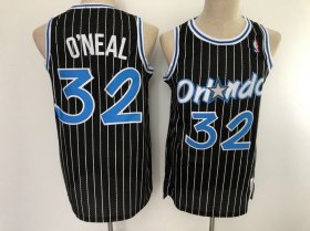 Wholesale Cheap Men\'s Orlando Magic #32 Shaquille O\'neal 1994-95 Black Hardwood Classics Soul Swingman Throwback Jersey