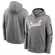 Cheap Men's San Francisco Giants Heather Charcoal 2025 City Connect French Terry Club Pullover Hoodie
