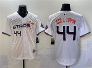 Cheap Men's Houston Astros #44 Still Tippin White 2025 City Connect Limited Stitched Baseball Jersey