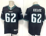 Men's Philadelphia Eagles #62 Jason Kelce Black 2024 New Vapor Untouchable Limited Football Stitched Jersey Cheap Wholesale