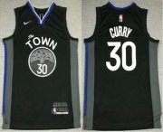 Wholesale Cheap Men's Golden State Warriors #30 Stephen Curry Black 2021 Nike Swingman Stitched NBA Jersey