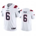 Wholesale Cheap Men's New England Patriots #6 Nick Folk White Vapor Untouchable Limited Stitched Jersey