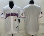 Cheap Men's Dominican Republic Baseball 2023 White World Baseball With Patch Classic Stitched Jerseys