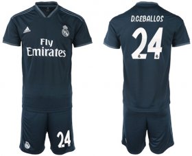Wholesale Cheap Real Madrid #24 D.Ceballos Away Soccer Club Jersey