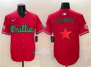 Cheap Men's Philadelphia Phillies Red Phanatic Limited Stitched Jersey