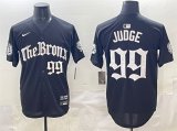 Men's New York Yankees #99 Aaron Judge Black 'Gothic Legacy Edition' Vapor Premier Limited Stitched Baseball Jersey Cheap Wholesale