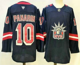 Cheap Men\'s New York Rangers #10 Artemi Panarin Navy Reverse Retro Authentic Jersey