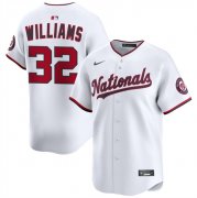 Cheap Men's Washington Nationals #32 Trevor Williams White 2025 Home Limited Stitched Baseball Jersey