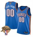 Men's Oklahoma City Thunder Active Player Custom Blue 2025 Icon Edition Stitched Basketball Jersey Cheap