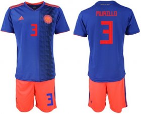 Wholesale Cheap Colombia #3 Murillo Away Soccer Country Jersey