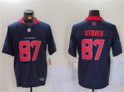 Cheap Men's Houston Texans #87 Cade Stover Navy 2nd Alternate F.U.S.E. Vapor Limited Football Stitched Jersey