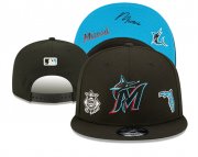 Cheap Miami Marlins 2025 Stitched Snapback Hats