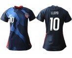 Wholesale Cheap Women 2020-2021 Season National Team America away aaa 10 blue Soccer Jerseys