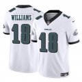 Cheap Men's Philadelphia Eagles #18 Avery Williams White 2024 New F.U.S.E. Vapor Untouchable Limited Football Stitched Jersey