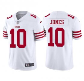 Men\'s San Francisco 49ers #10 Mac Jones White 2025 Vapor Untouchable Limited Football Stitched Jersey Cheap