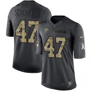 Wholesale Cheap Nike Jaguars #47 Joe Schobert Black Men's Stitched NFL Limited 2016 Salute to Service Jersey